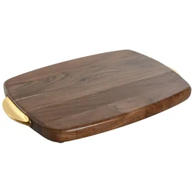 Cutting board Home ESPRIT Golden Natural 40,5 X 26,6 X 4,5 CM