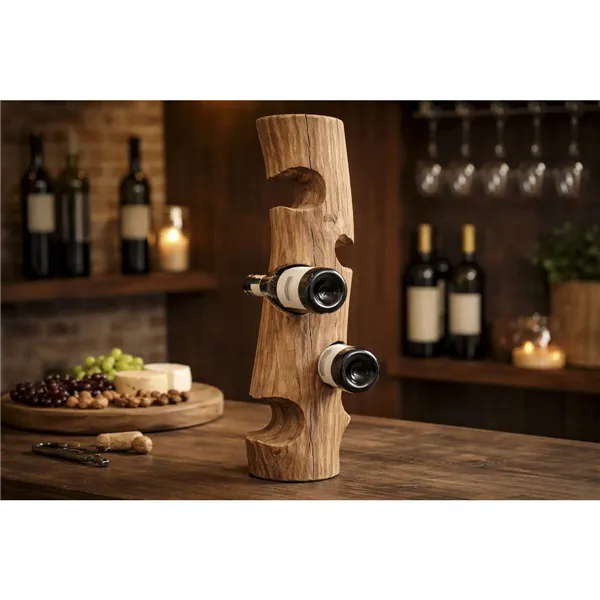 Bottle rack Home ESPRIT Brown 16,5 X 16,5 X 74 CM