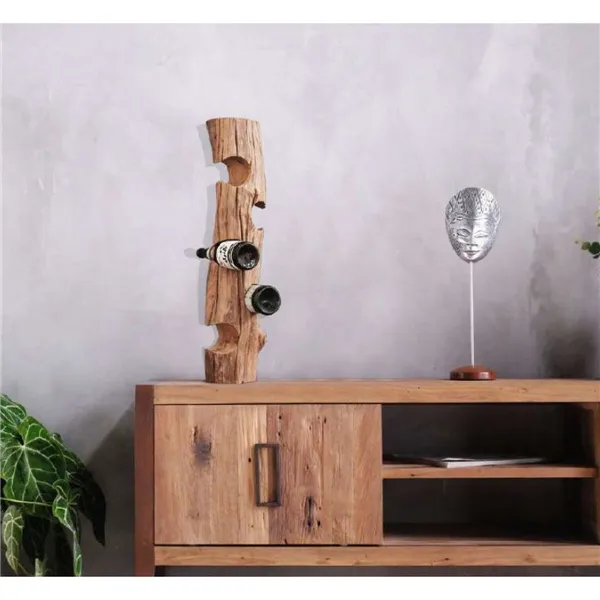 Bottle rack Home ESPRIT Brown 16,5 X 16,5 X 74 CM