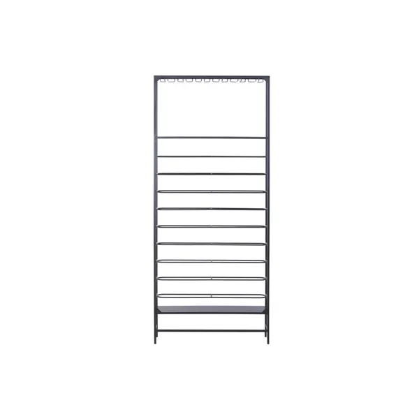Bottle rack Home ESPRIT Black 75 X 16 X 180 CM