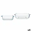Set of Kitchen Dishes Pasabahce Borcam Squared 1040 ml 25,5 x 6 x 22 cm (4 Units)