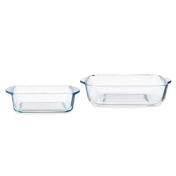 Set of Kitchen Dishes Pasabahce Borcam Squared 1040 ml 25,5 x 6 x 22 cm (4 Units)