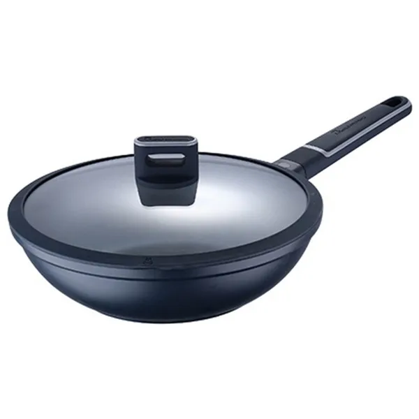 Wok Pan Masterpro Indigo Black Aluminium (Ø 28 cm)