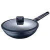 Wok Pan Masterpro Indigo Black Aluminium (Ø 28 cm)