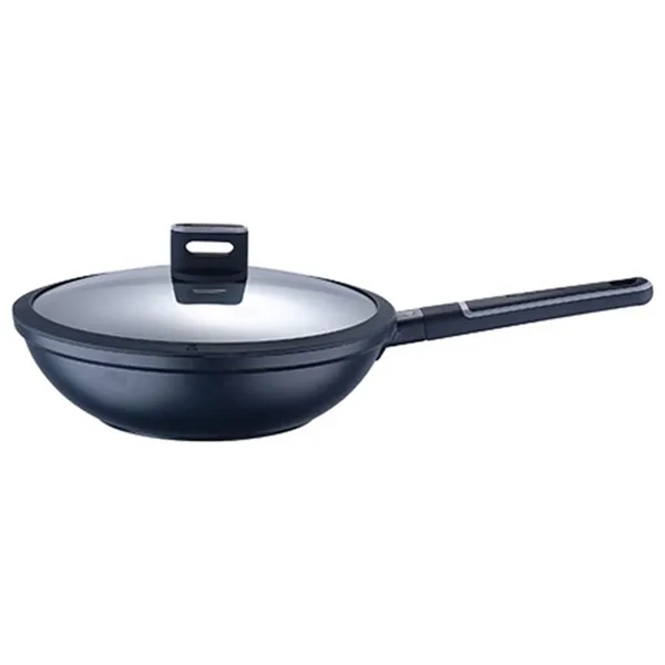 Wok Pan Masterpro Indigo Black Aluminium (Ø 28 cm)