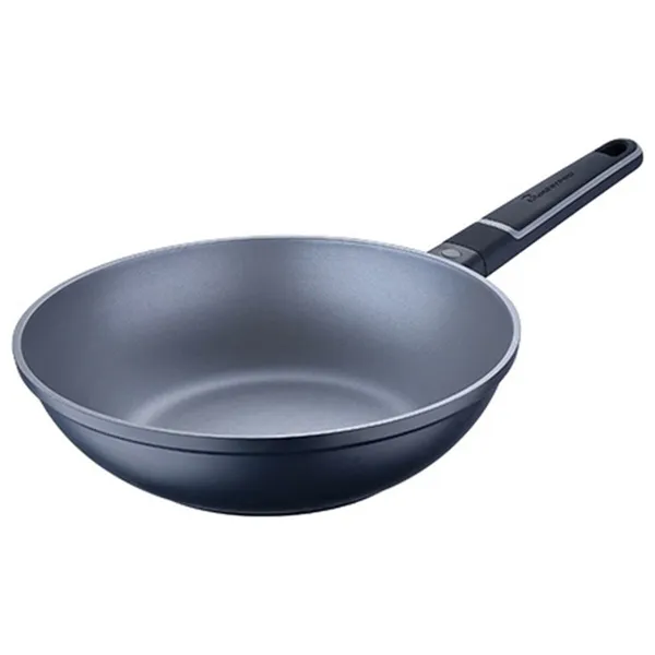 Wok Pan Masterpro Indigo Black Aluminium (Ø 28 cm)