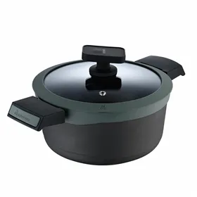 Casserole with lid Masterpro GASTRO REECO MP Black