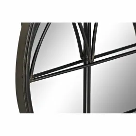 Wall mirror DKD Home Decor Black Modern 76 x 4 x 76 cm