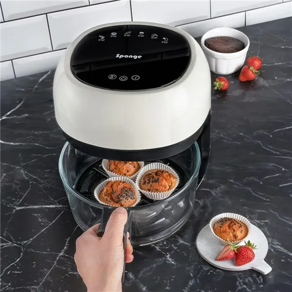 Air Fryer Sponge 703674402063 White Black 1000 W