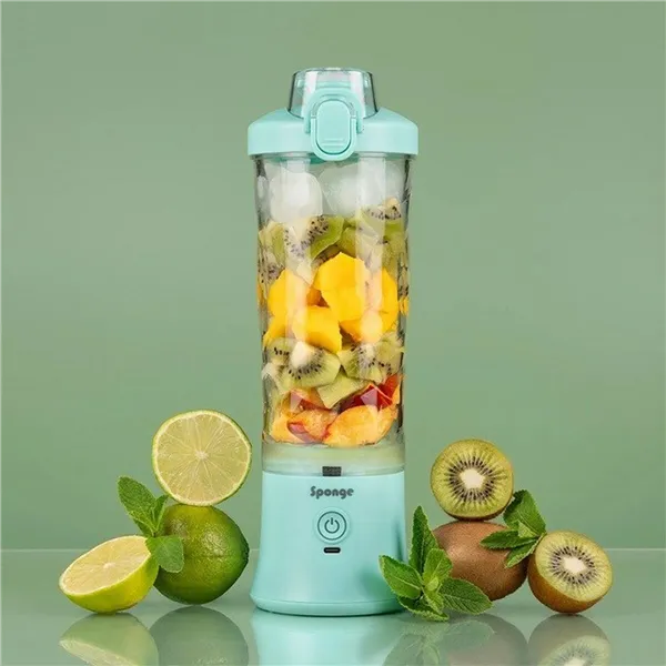 Cup Blender Sponge 703674402223 Transparent Turquoise 600 ml