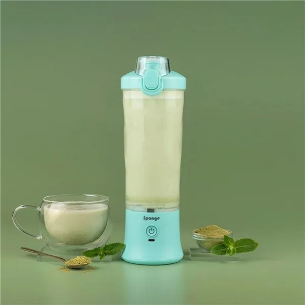 Cup Blender Sponge 703674402223 Transparent Turquoise 600 ml