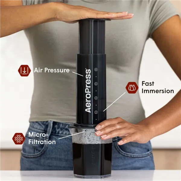 Portable Coffee Maker Aeropress XL Black Transparent Natural rubber polypropylene