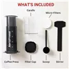 Portable Coffee Maker Aeropress XL Black Transparent Natural rubber polypropylene