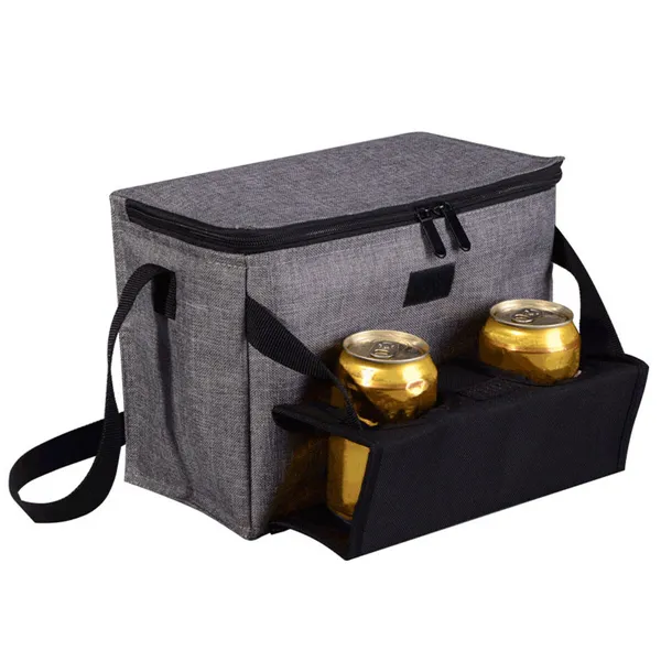 Portable Fridge Marbueno SUMMER 10159G Grey Polyester 20 x 28 x 14 cm