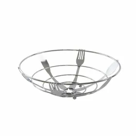 Vaisių dubuo DKD Home Decor Sidabras Metalinis Plastmasinis