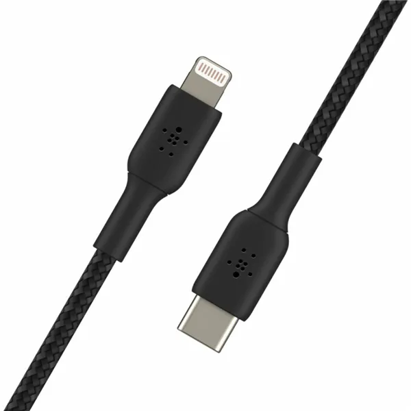 USB-C to Lightning Cable Belkin CAA004BT2MBK Black 2 m