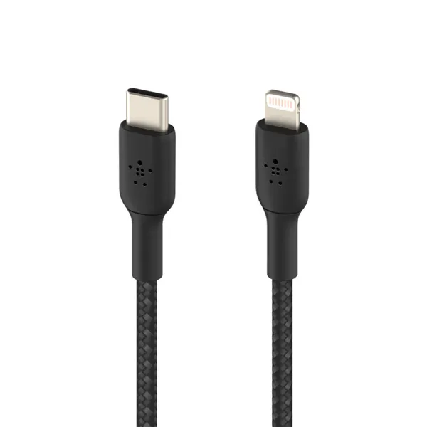 USB-C to Lightning Cable Belkin CAA004BT2MBK Black 2 m