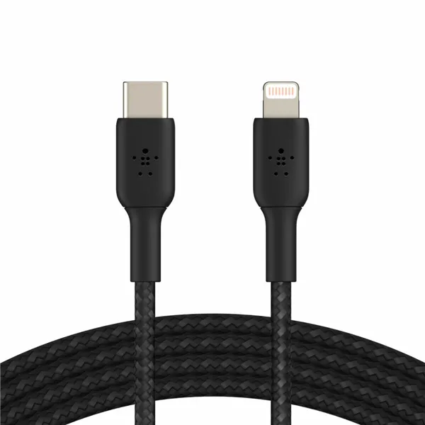 USB-C to Lightning Cable Belkin CAA004BT2MBK Black 2 m