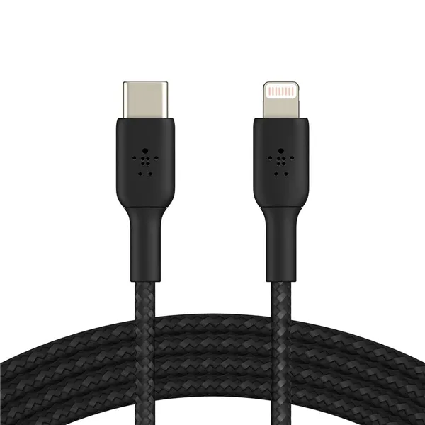 USB-C to Lightning Cable Belkin CAA004BT2MBK Black 2 m