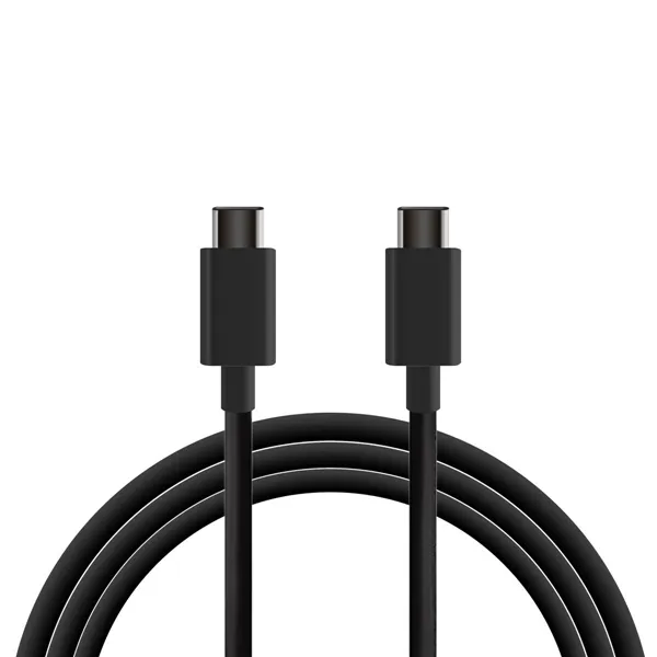 USB-C to USB-C Cable KSIX BXCUC01 Black 1 m