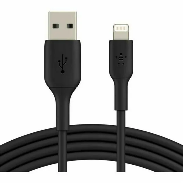 Lightning Cable Belkin CAA001BT1MBK Black 1 m