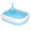 Kaķu tualete + lāpstiņa Springos PA0245 40x33x11 cm, blue