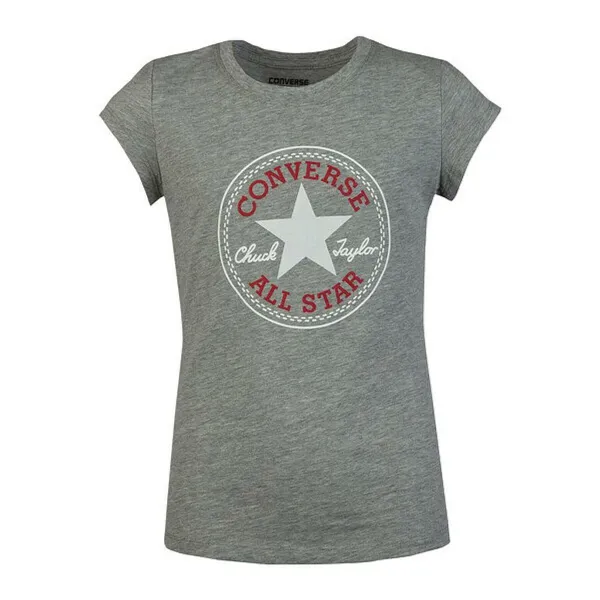 Child's Short Sleeve T-Shirt Converse 468992 042 Grey