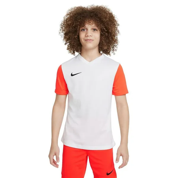Child's Short Sleeve T-Shirt Nike TIEMPO PREMIER 2 TEE DH8389 101 White (12 Years)