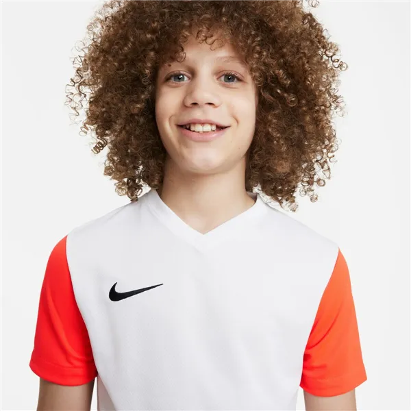 Child's Short Sleeve T-Shirt Nike TIEMPO PREMIER 2 TEE DH8389 101 White (12 Years)