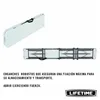 Bench Lifetime Foldable White 183 x 29 x 42 cm