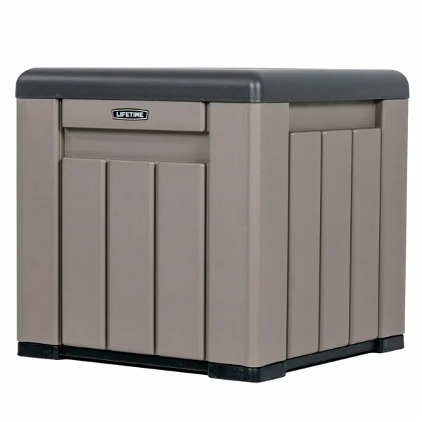Storage Box with Lid Lifetime Grey 51,2 x 51,2 x 50,8 cm