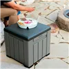Storage Box with Lid Lifetime Grey 51,2 x 51,2 x 50,8 cm