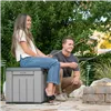 Storage Box with Lid Lifetime Grey 51,2 x 51,2 x 50,8 cm