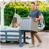 Storage Box with Lid Lifetime Grey 51,2 x 51,2 x 50,8 cm