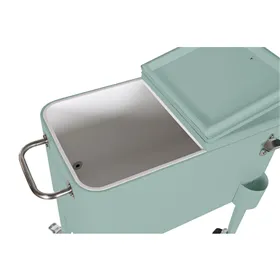 Portable Fridge Home ESPRIT Green Steel polypropylene 56 L 74 x 43 x 80 cm