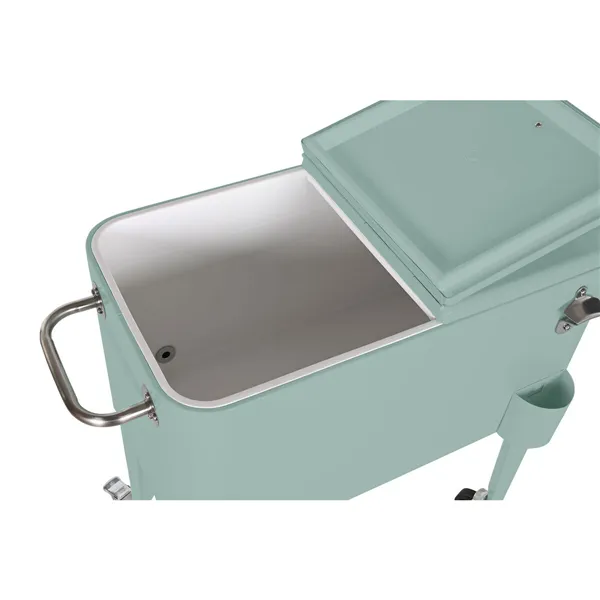 Portable Fridge Home ESPRIT Green Steel polypropylene 56 L 74 x 43 x 80 cm