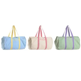 Beach Bag Home ESPRIT Blue White Green polialgodon 60 x 38 x 38 cm (3 Units)