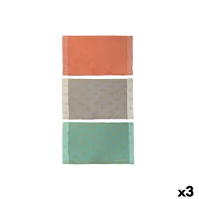 Beach Towel Home ESPRIT Green Beige Golden Coral Polyester Cotton (3)