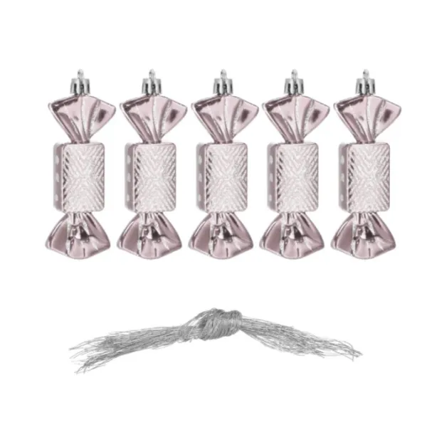 Kalėdiniai rutuliai Springos CA0164 8cm 5 vnt.