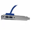 USB Cable Startech USB3SPLATE           IDC Blue