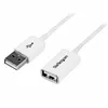 USB Cable Startech USBEXTPAA3MW         USB A White