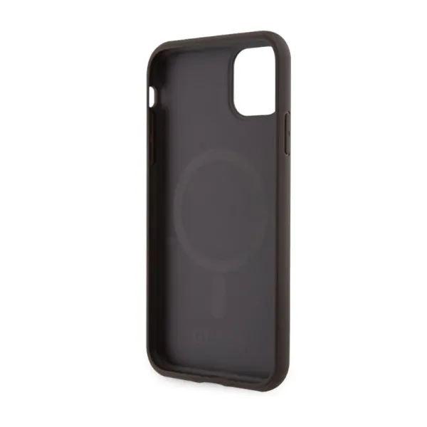 Guess 4G Printed Stripes MagSafe - Case for iPhone 11 (Brown)