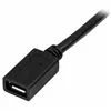 Cable Micro USB Startech USBUBEXT50CM         Black