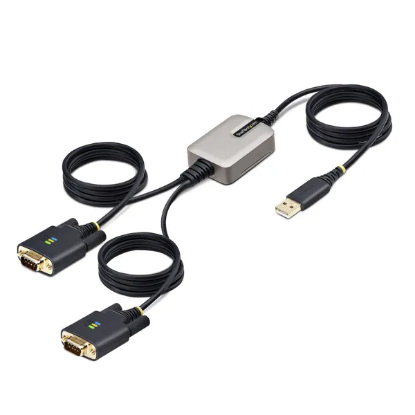 USB Cable Startech 2P6FFC-USB-SERIAL Black Grey