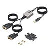 USB Cable Startech 2P6FFC-USB-SERIAL Black Grey