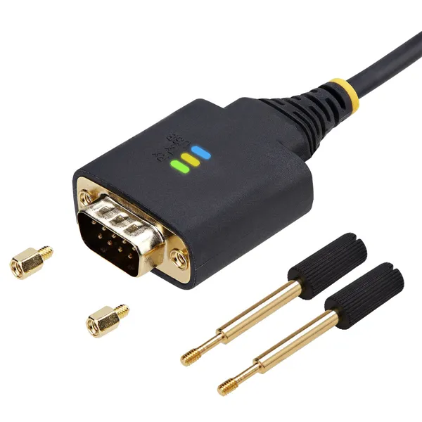 USB Cable Startech 2P6FFC-USB-SERIAL Black Grey