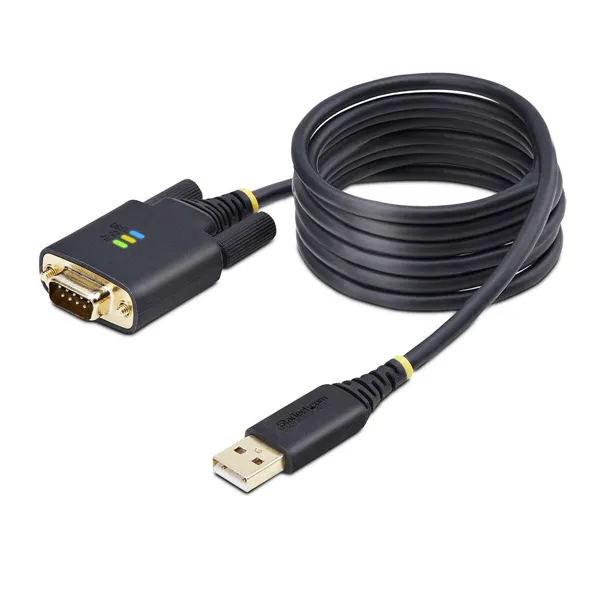 USB Cable Startech 1P6FFC-USB-SERIAL Black 2 m