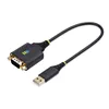USB Cable Startech 1P1FFC-USB-SERIAL Black 30 cm