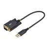 USB Cable Startech 1P1FFC-USB-SERIAL Black 30 cm