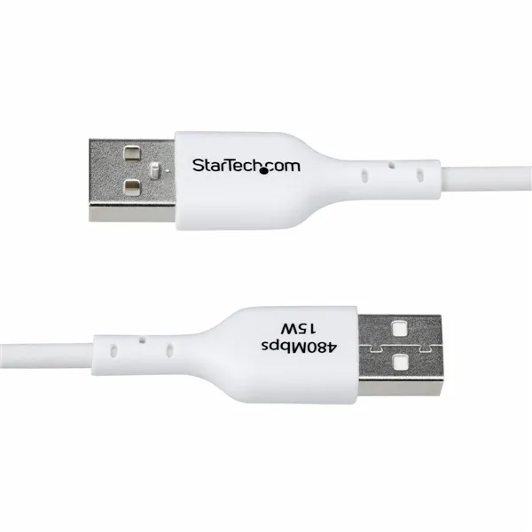USB Cable Startech USB2AC1MNCWHE White 1 m